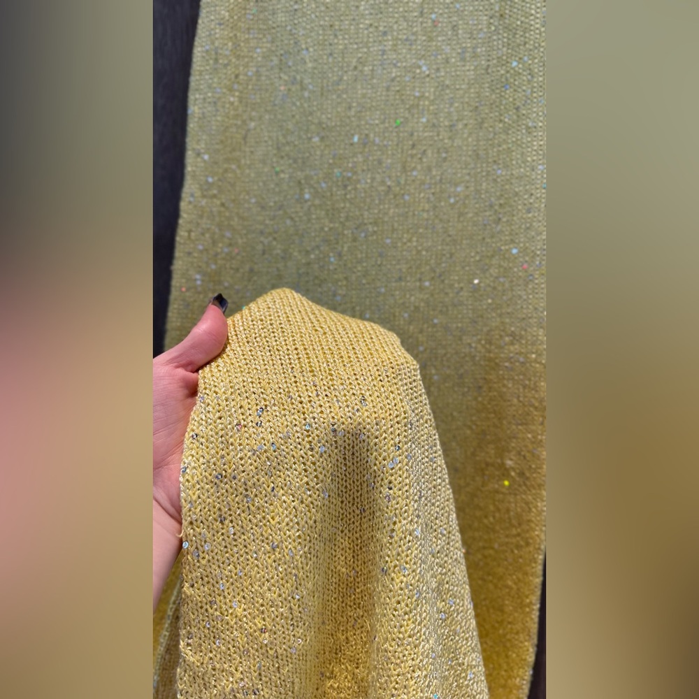 Asta Resort Natalia Maxi Dress Chartreuse Sequins - Picture 12 of 13